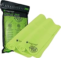 Frogg Toggs Chilly Pad Cooling Towels, 2 Pack 33x13 - Hyper-Evaporative for Workouts, Sports, Hiking & Hot Weather Relief