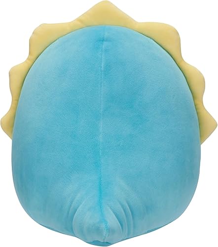 Miniatura 3 de Squishmallows Triceratops Braedon Teal Original de 12 pulgadas con parche de ojo de corazón, peluche grande oficial de Jazwares