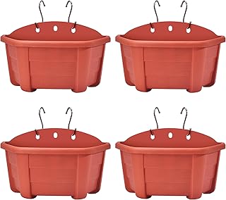 12 Brick Backyard Ideas for Charming Durable Outdoor Style 90 ORIMERC 9.8 inch 4 Pack Brick Red Wall Hanging Planters Pots for Indoor ...