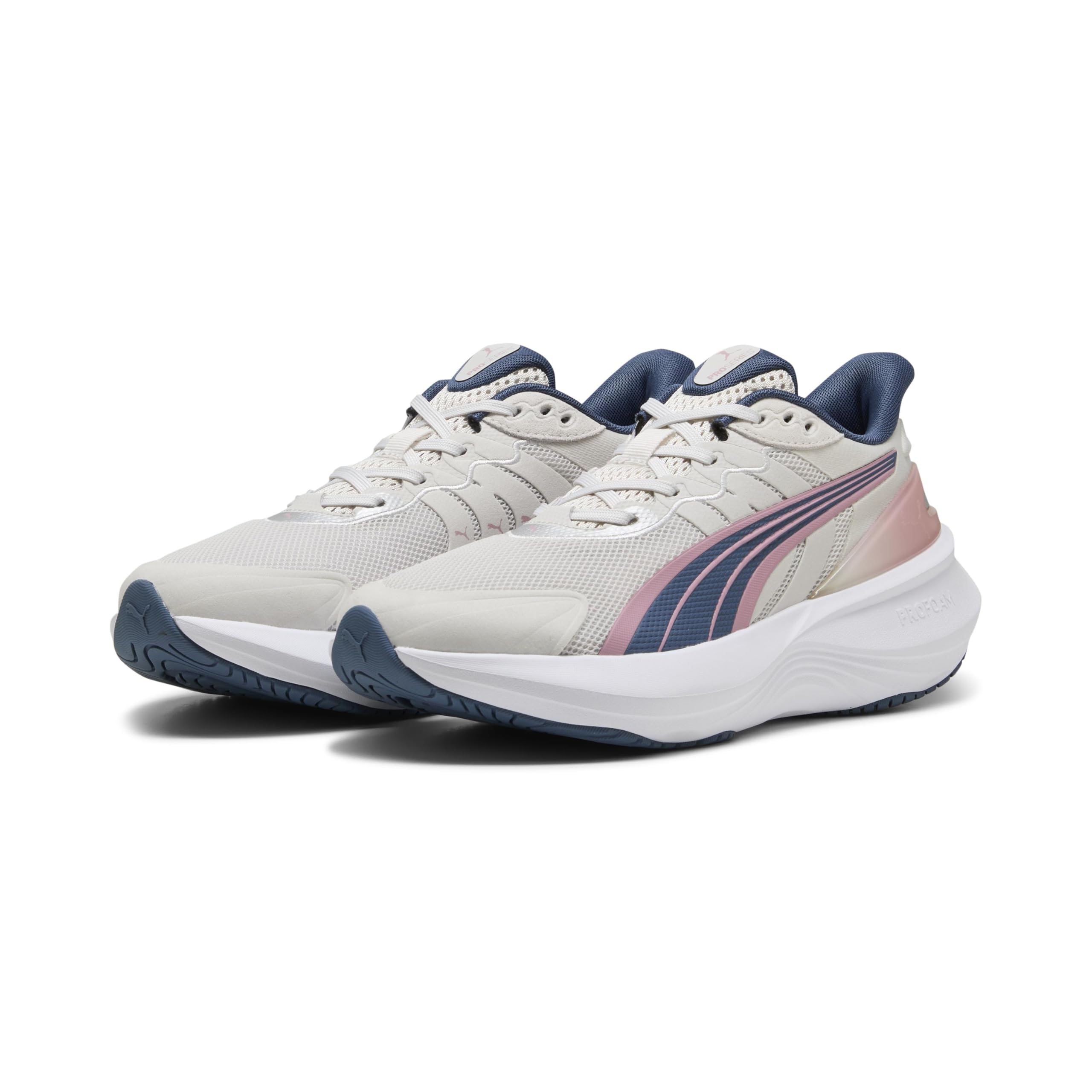puma Unisex-Adult Feather Gray-Poised Pink-Dark Indigo Running Shoe-picture-11
