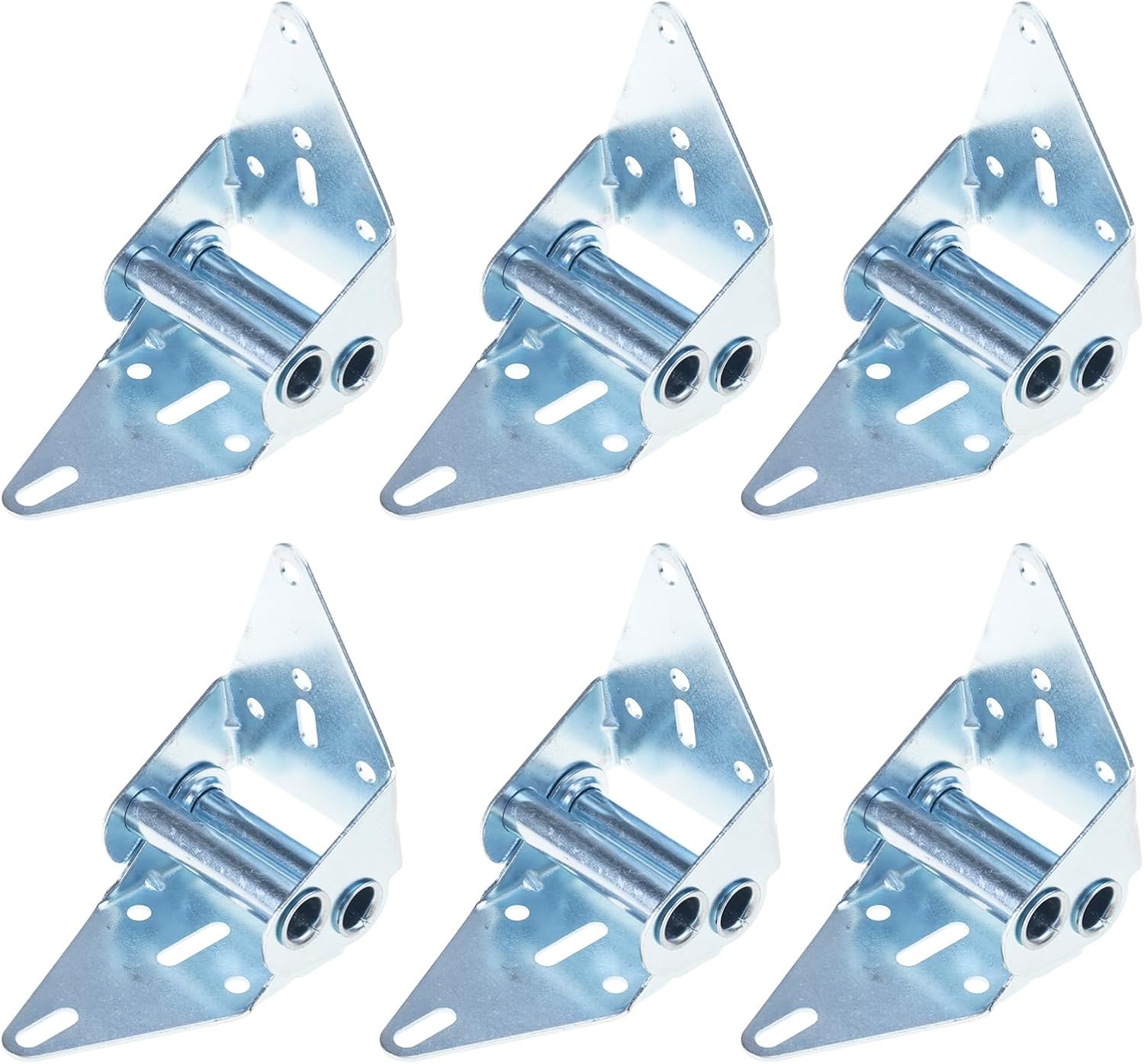 Set of 6 Garage Door Hinges Craft from Stainless Steel Includes 8 Screws for Long Time and Protective Garage Door Parts