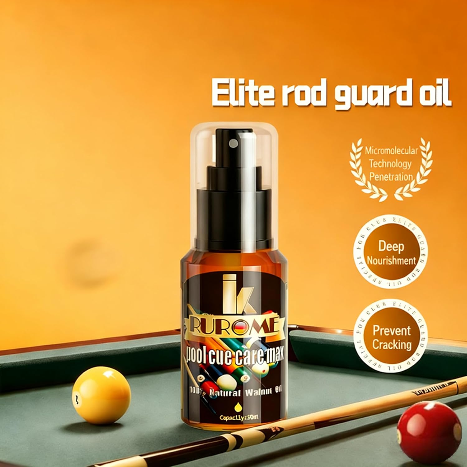 Billiards Pool Cue Shafts Maintenance Kit,Professional Level Cleaning and Smooth Maintenance kit for White Wax Wood Table and Club