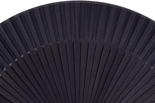 Miniatura 5 de Amajiji - Abanico plegable de seda y bambú, 8.27 pulgadas (21 cm), estilo retro, vintage, elegante y encantador, chinojaponés, regalo para mujeres y