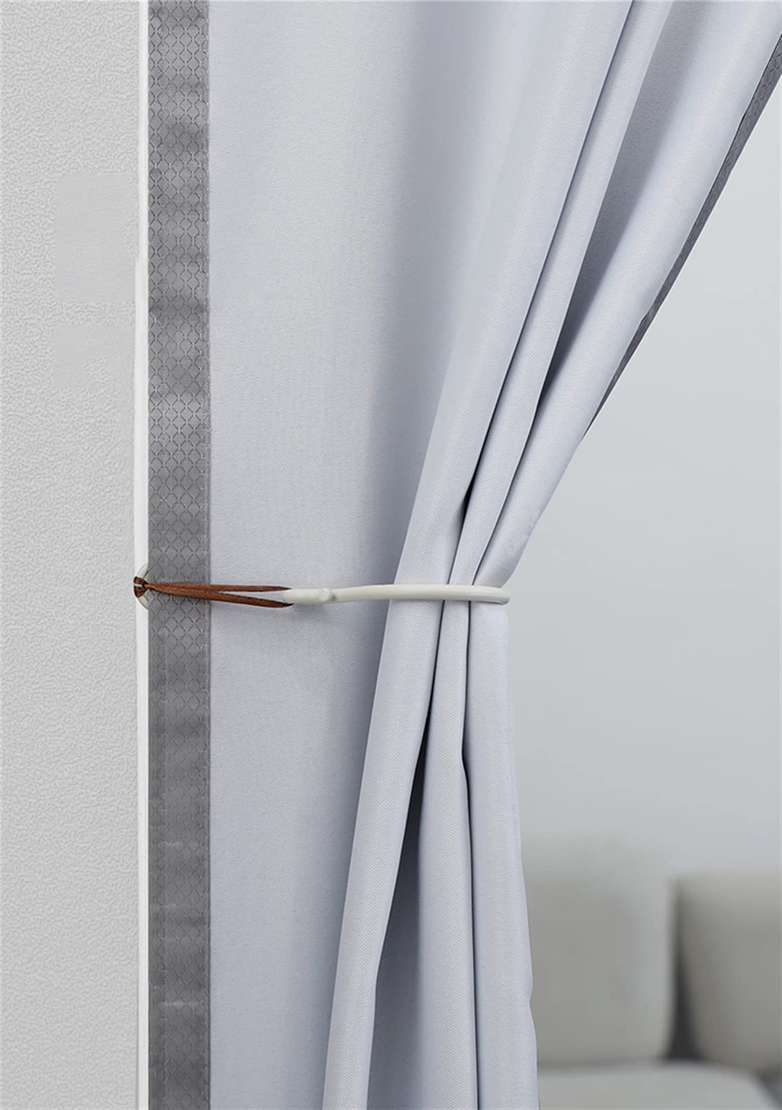 Cortina Térmica Magnética para Puerta, Impermeable, Insonorizante Mantenimiento del Calor Cortinas Cierre Automático para Puerta Externas, Rosa, 100x220cm