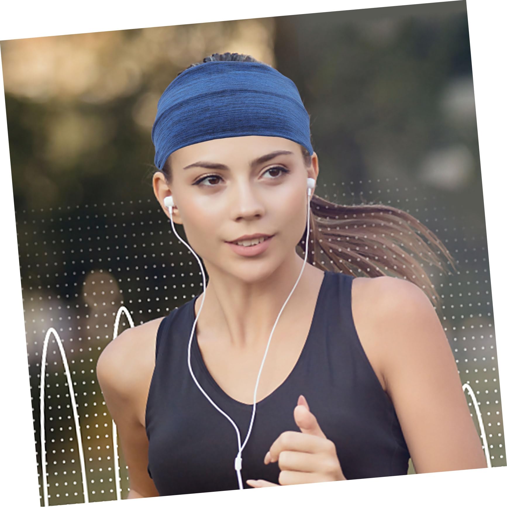 MAGICLULU 12 Pz per fitness per trucco fasce per la testa per uomo bandane alla rinfusa pulsanti per da corsa per fitness pallacanestro