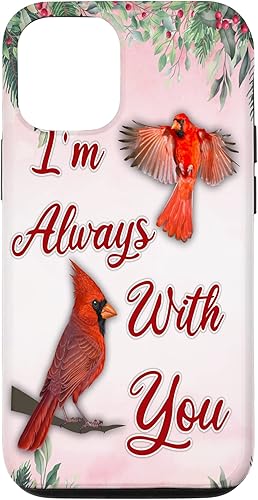 Funda para iPhone 13 Bird Cardinal Case For Men Women Bird Lover