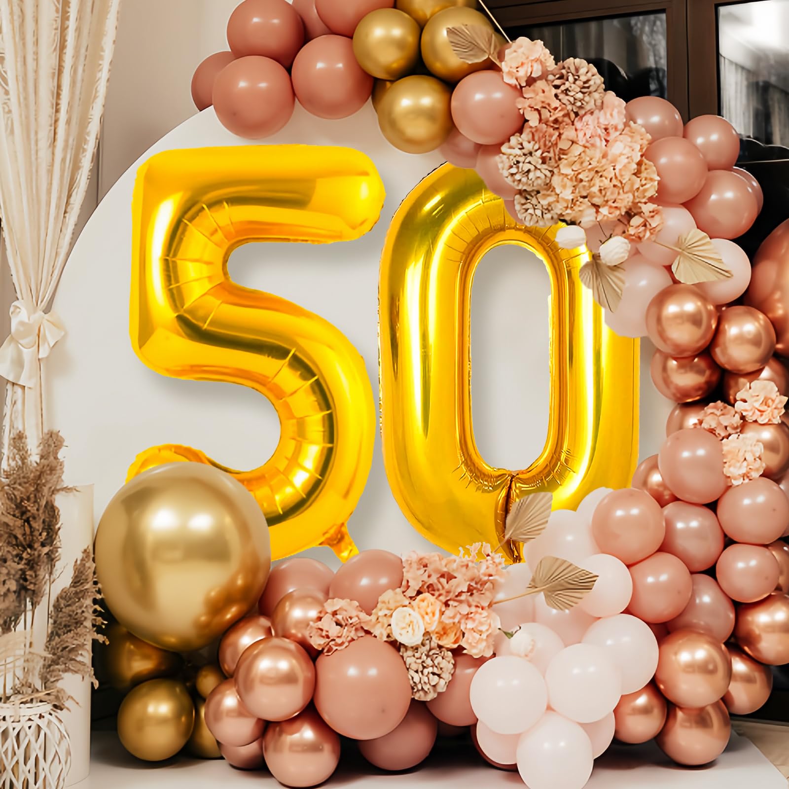 Amazon | 大型 ゴールド 5 バルーン 数字 42インチ 5歳の誕生日装飾