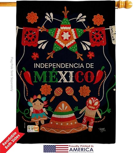 Miniatura 8 de Independencia De Mexico House Flags Pack Regional United Mexican States Country Particular Area Support Our Troops Small Decorative Gift Yard Banner