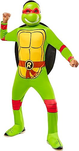 Rubie's Disfraz de rafel de tortugas ninja mutantes para niños, concha y media máscara, como se muestra, talla XS