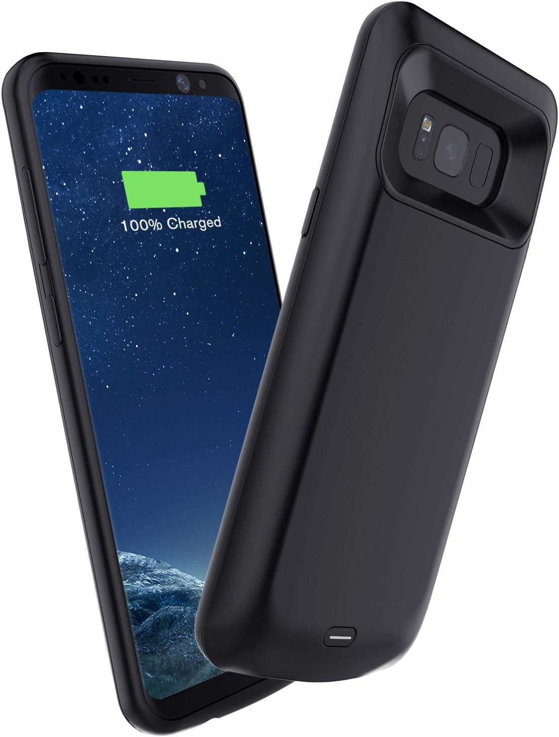 RUXELY Galaxy S8 Battery Case,5000mAh Portable External Backup Charging Case,Rechargeable Protective Power Bank Charger for Samsung Galaxy S8(Black)(Not for Galaxy S8 Plus)