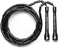 Vista 10 de Elite Jumps - Cuerda de saltar con cuentas de 1 pulgada de Do Hard Things Cuerda de saltar cruzada para tu equipo de ejercicio Cuerda de saltar