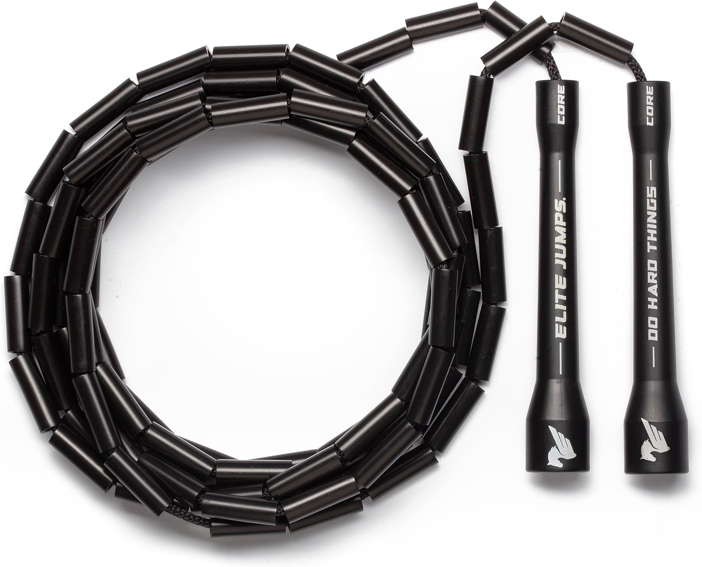 Elite Jumps - Do Hard Things 1” Beaded Jump Ropes | Crossover Jump Rope for Your Exercise Equipment | Segmented Jump Rope