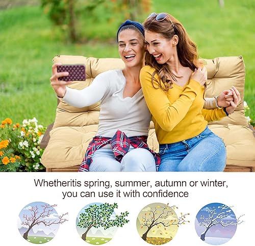 Miniatura 9 de bumuam Cojín de columpio para exteriores, cojín impermeable para columpio de porche, cojines de columpio de 2 a 3 plazas, repuesto para muebles de