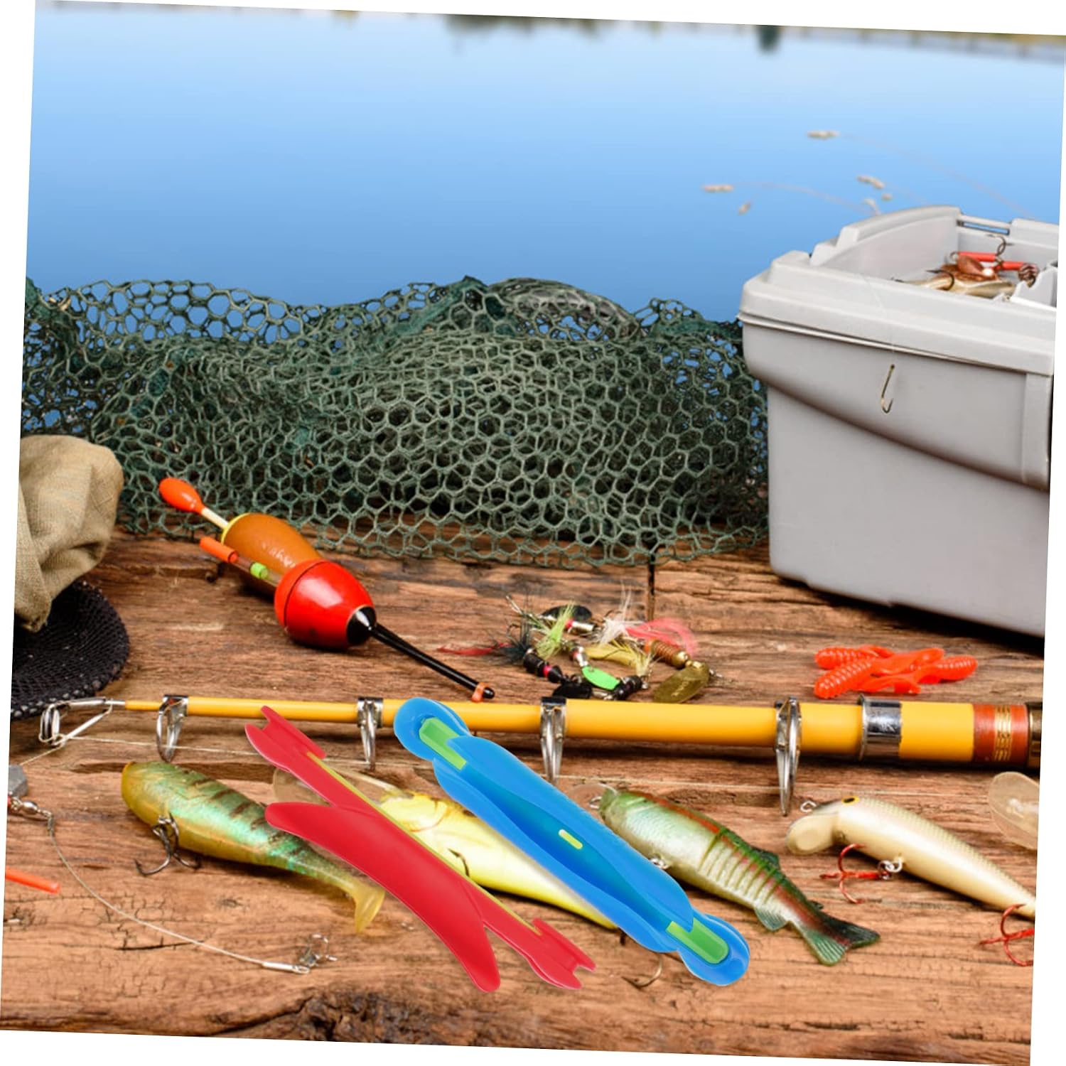Mikikit Fishing Rod Wire-Rap Board Fishing Accessories Fishing Cord Winding Board Fishing Wire Tackle Holder