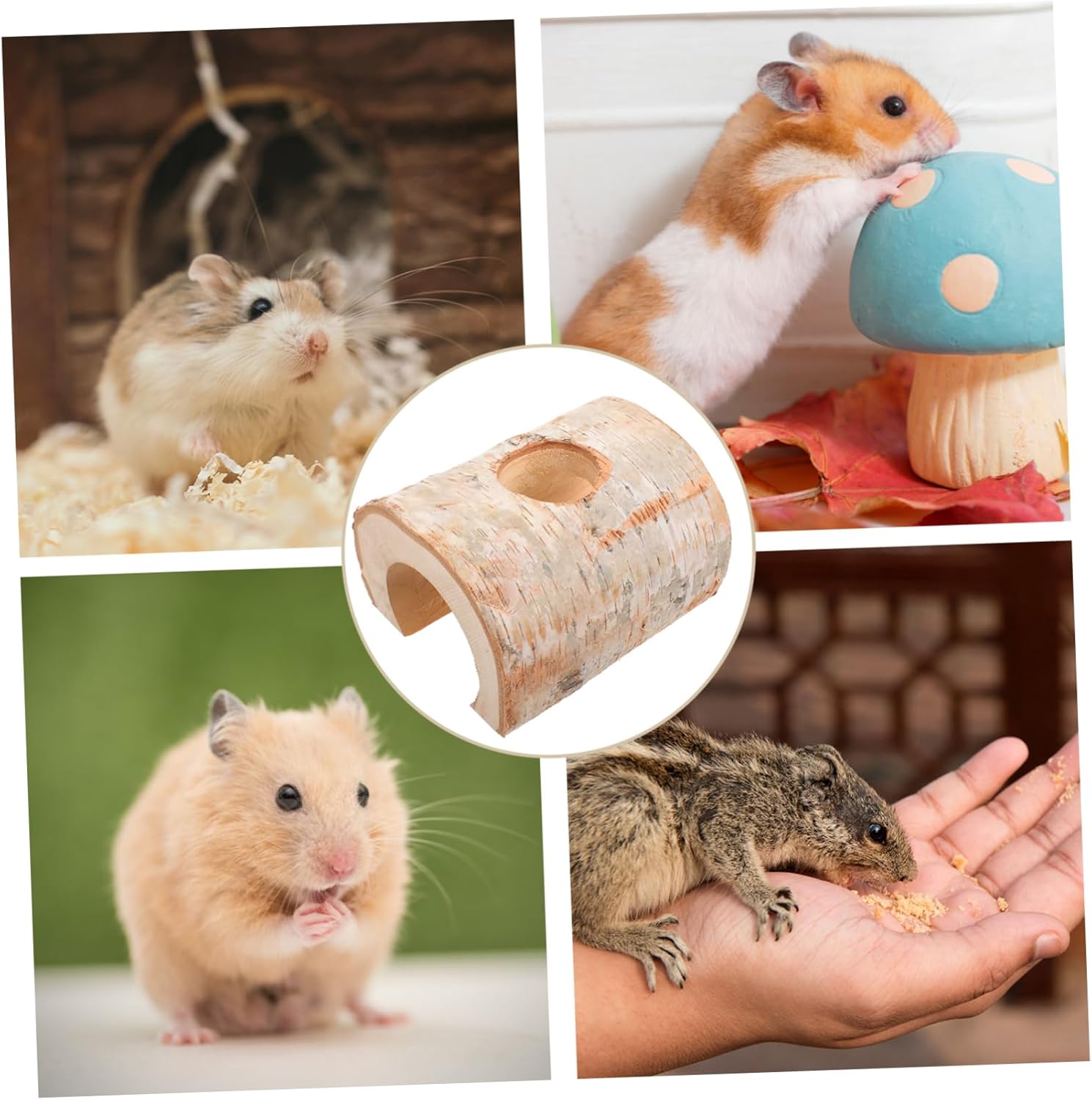 BESPORTBLE Hamster Tunnel Hideout Gerbil Cave Toy for Chewing Inner Adventure Tube for Animals Fun Comfortable Play Space