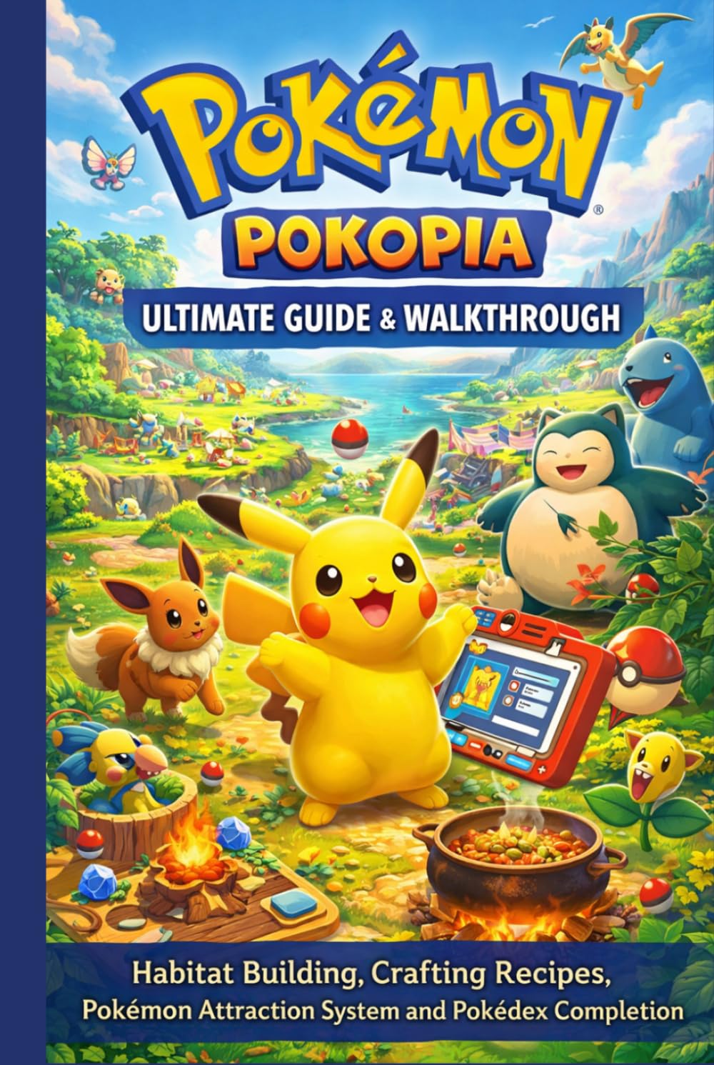 Pokémon Pokopia Ultimate Guide & Walkthrough - Habitat Building, Crafting Recipes, Pokémon Attraction System and Pokédex Completion      Hardcover – March 16, 2026