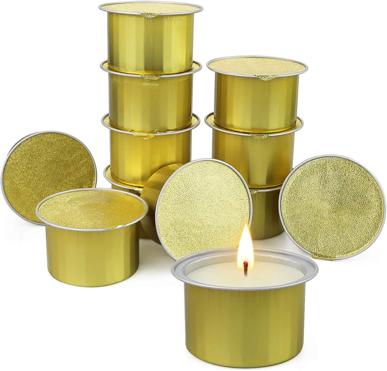 Summer Clearance, Outdoor Citronella Candles Set 12 Scented Candles Natural Soy Wax Essential Oils Lemongrass Candles, Candles for Home Scented Patio Garden Camping Balcony BBQ