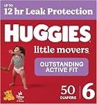 Huggies Size 7 Diapers, Little Movers Baby Diapers, Size 7 (41+ lbs), 42 Count