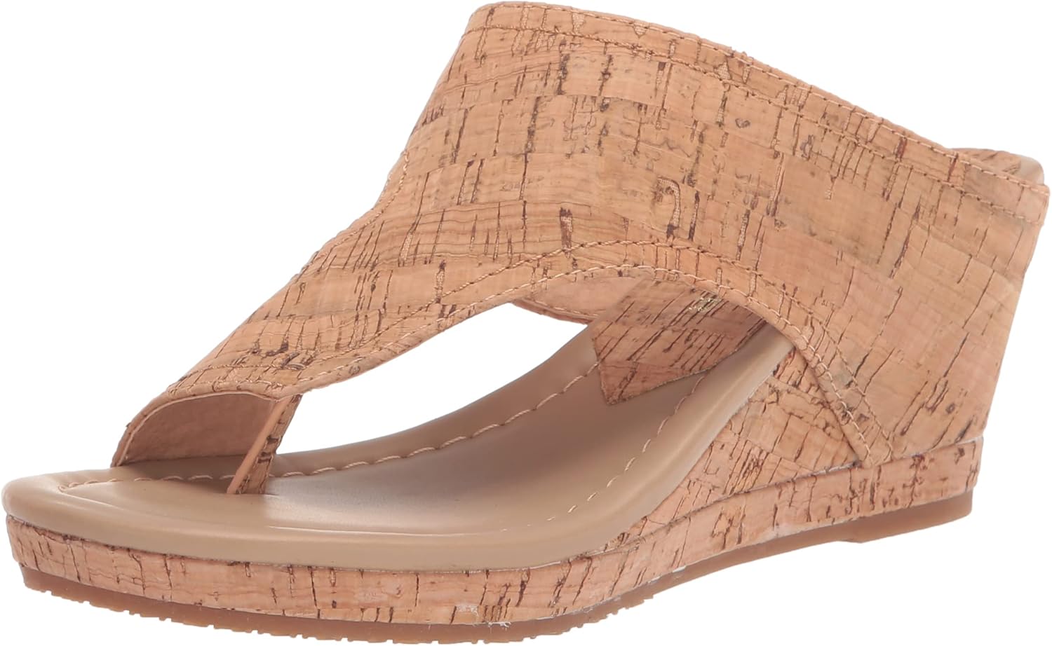 Donald Pliner Women's Wedge Sandal, Natural, 5