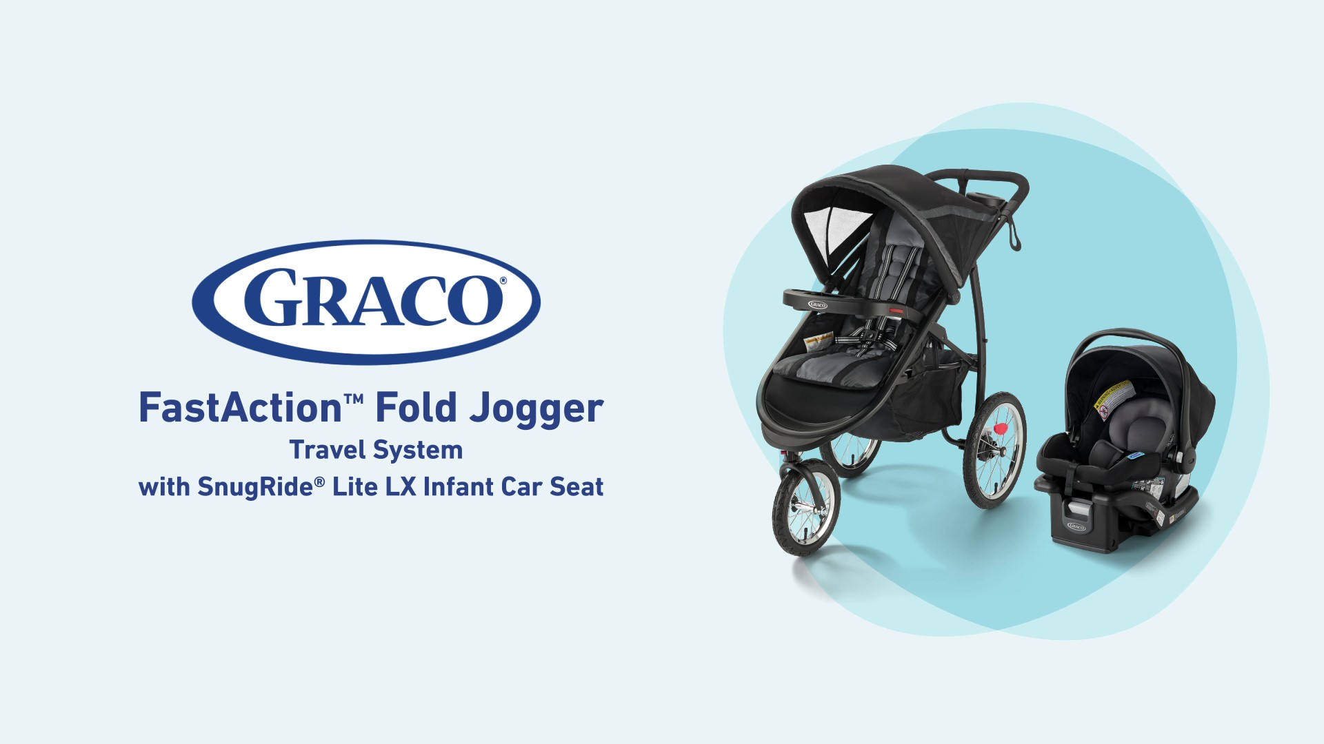 Amazon.com : Graco FastAction Fold Jogger Travel System, Gotham : Baby