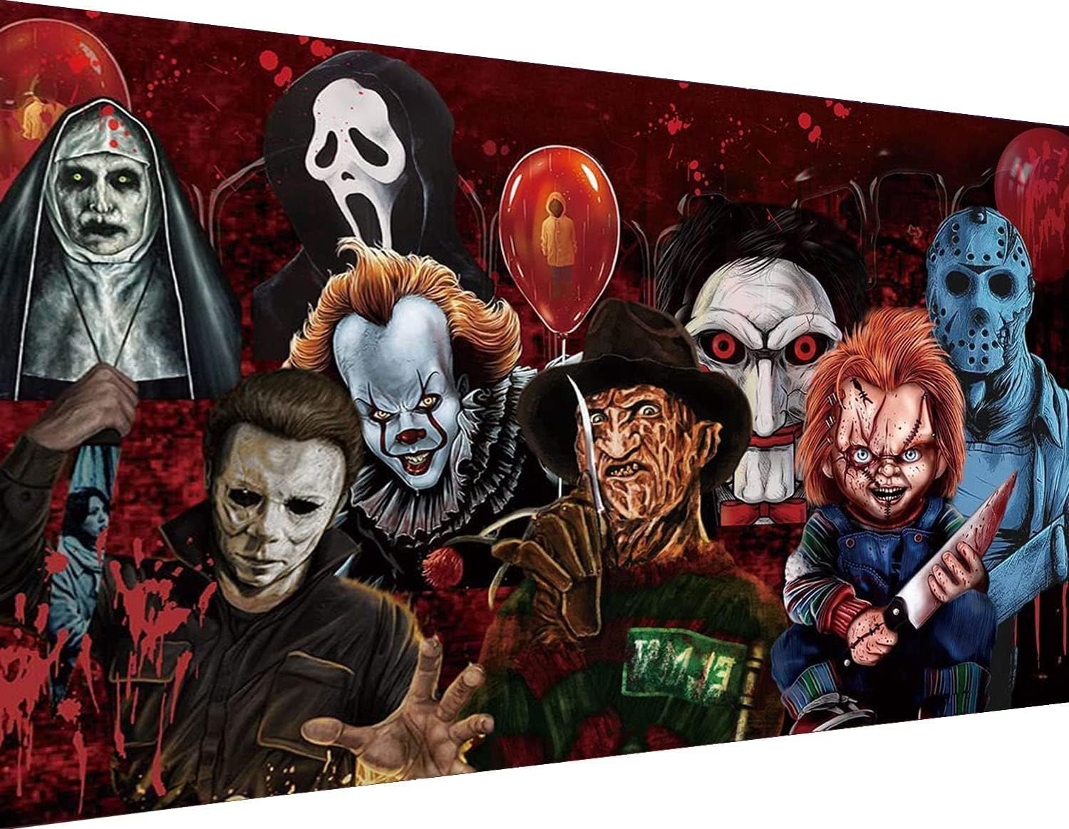 Halloween Paint by Numbers for Adults, Horror Large Paint