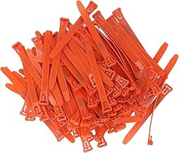 Keenso Chicken Leg Bands 1-100 Numbered Labels for Easy Breed Classification and Noise Reduction Pack of 100 (Orange)