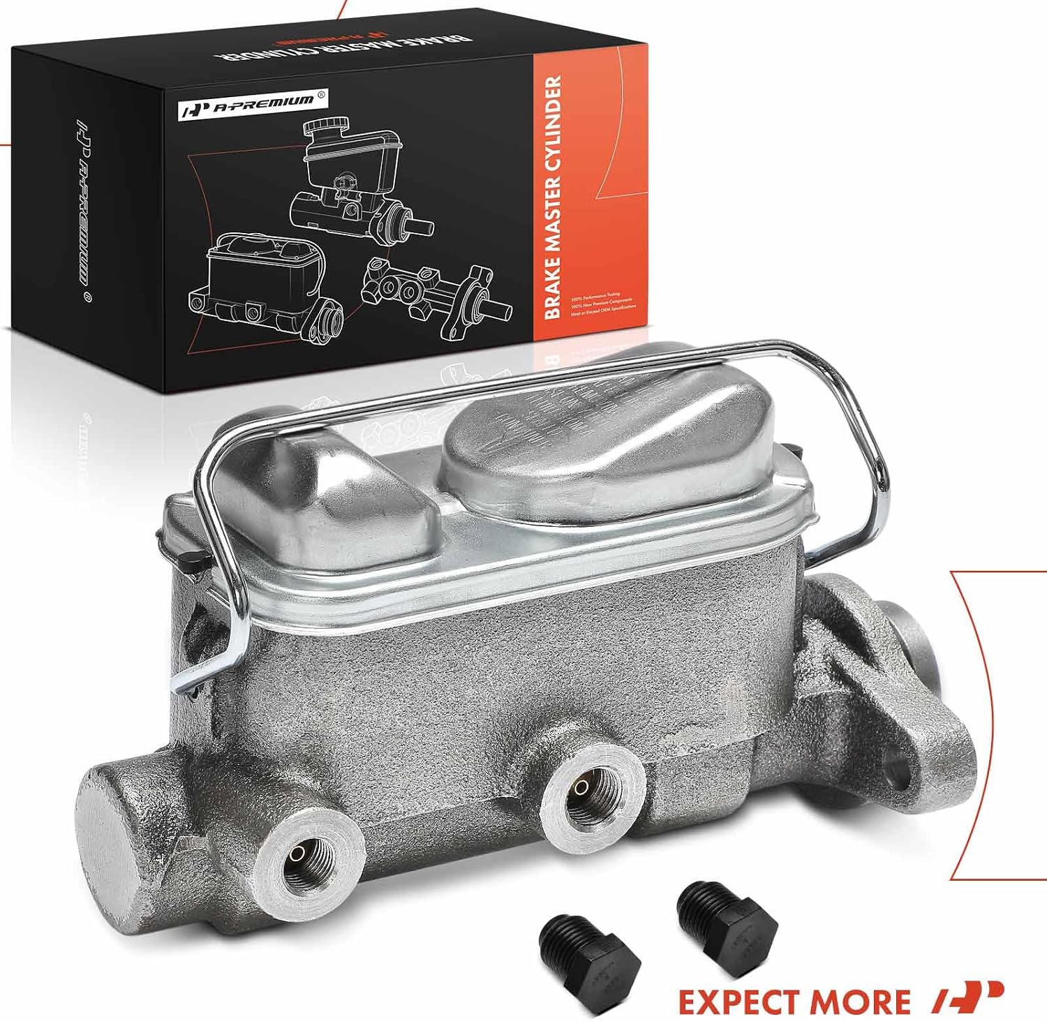 A-Premium Brake Master Cylinder with Reservoir and Cap Compatible with Ford Vehicles - Bronco 1967