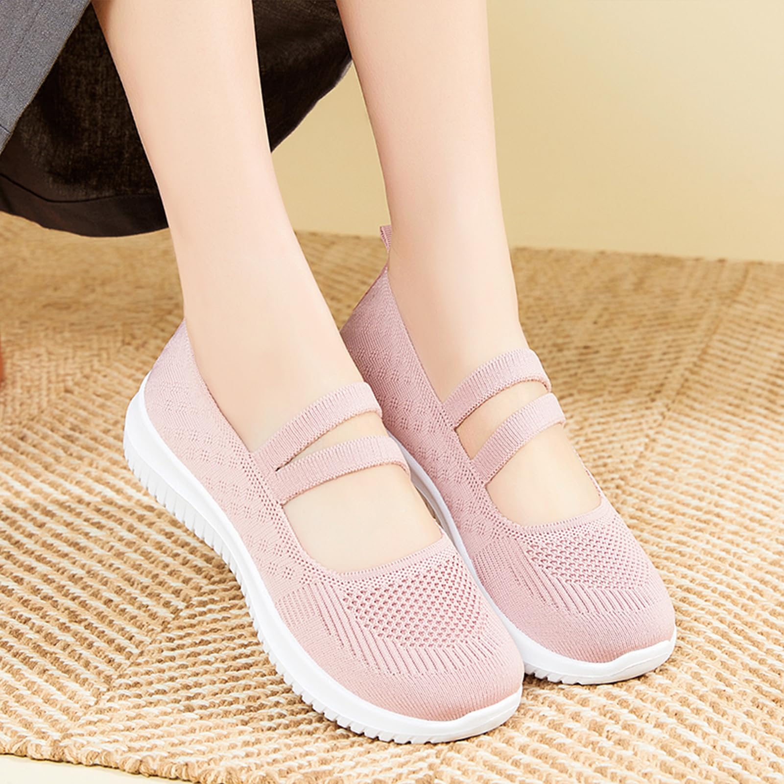 Alexis Leroy Mujer Moda Comoda Enfermera Caminar Zapato Non Slip Zapatillas