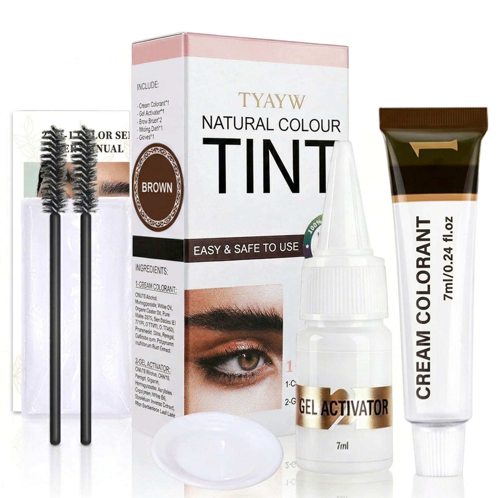 Photo 1 of Sklight Lash & Brow Color Kit - Brown