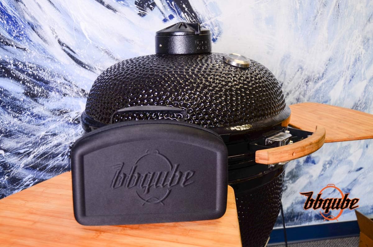 TempMaster Automatic BBQ Smoker Temperature Controller, Free Grill Adapter, Carry Case and Smartphone App, for Big Green Egg 15" Akorn Jr Pit Boss Blaze Primo Small Vent Ceramic Kamado