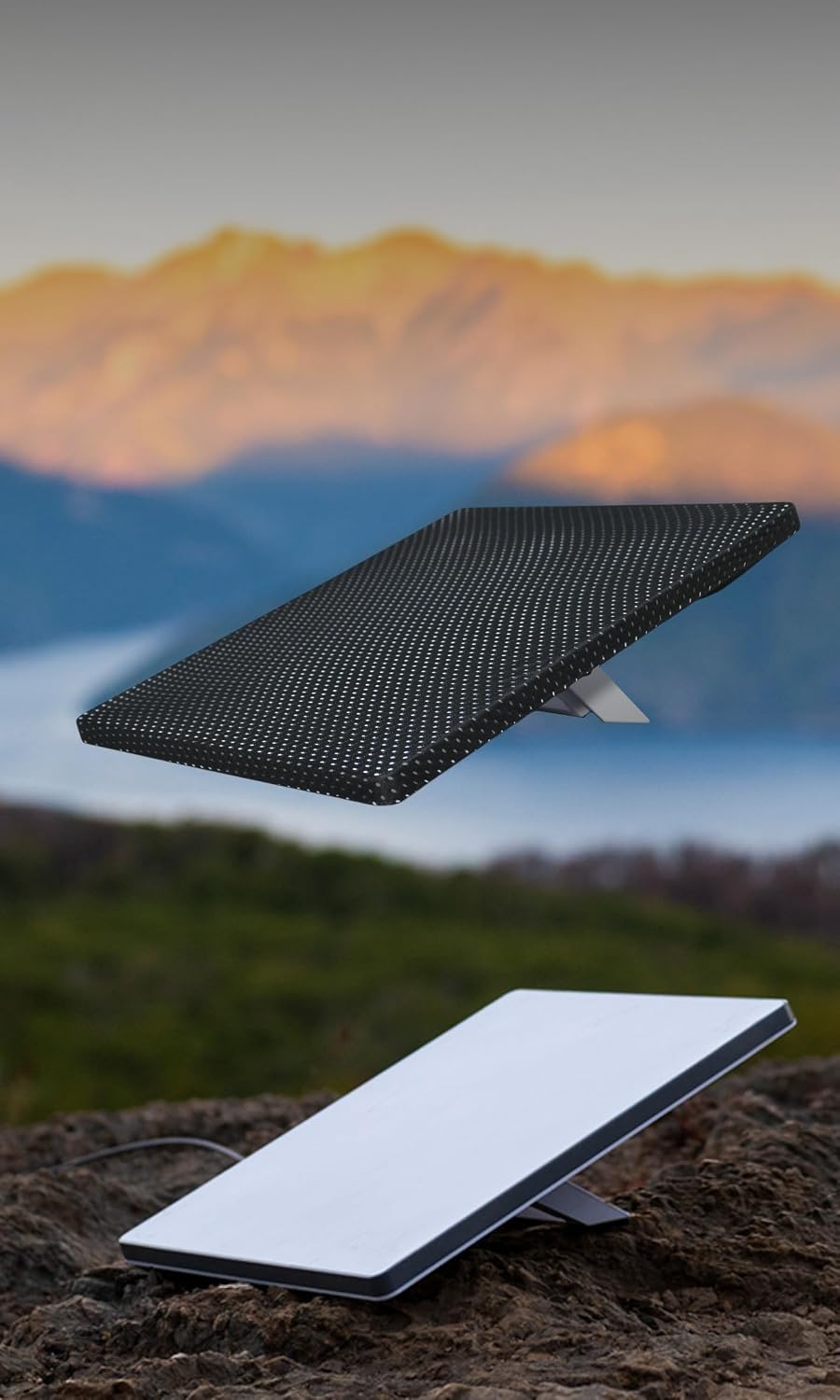 Starlink Mini Dish Cover, Signal-Friendly Black Mesh, Low-Profile Design
