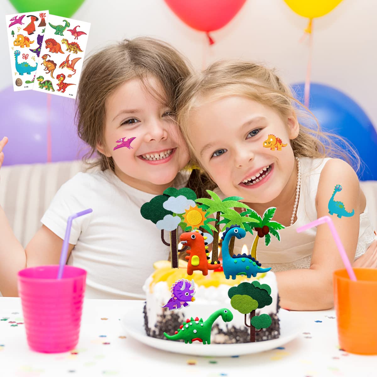 Decoration Gateau Dinosaure,29 Pièces Decoration Anniversaire