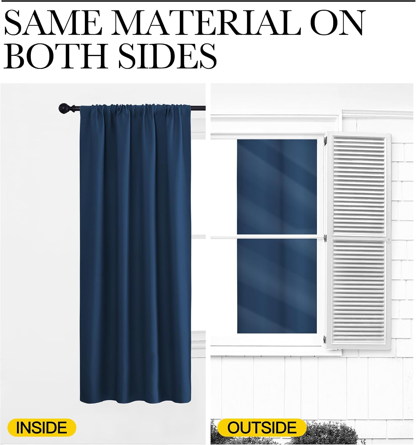  RV Blackout Curtains for Camper Windows, Moroccan Blue, 29" Wide by 50" Long, 2 PCs, Short Blackout Curtains & Drapes, Thermal Insulated Blackout Curtain Panels for Kids Room, Play Room thumbnail
