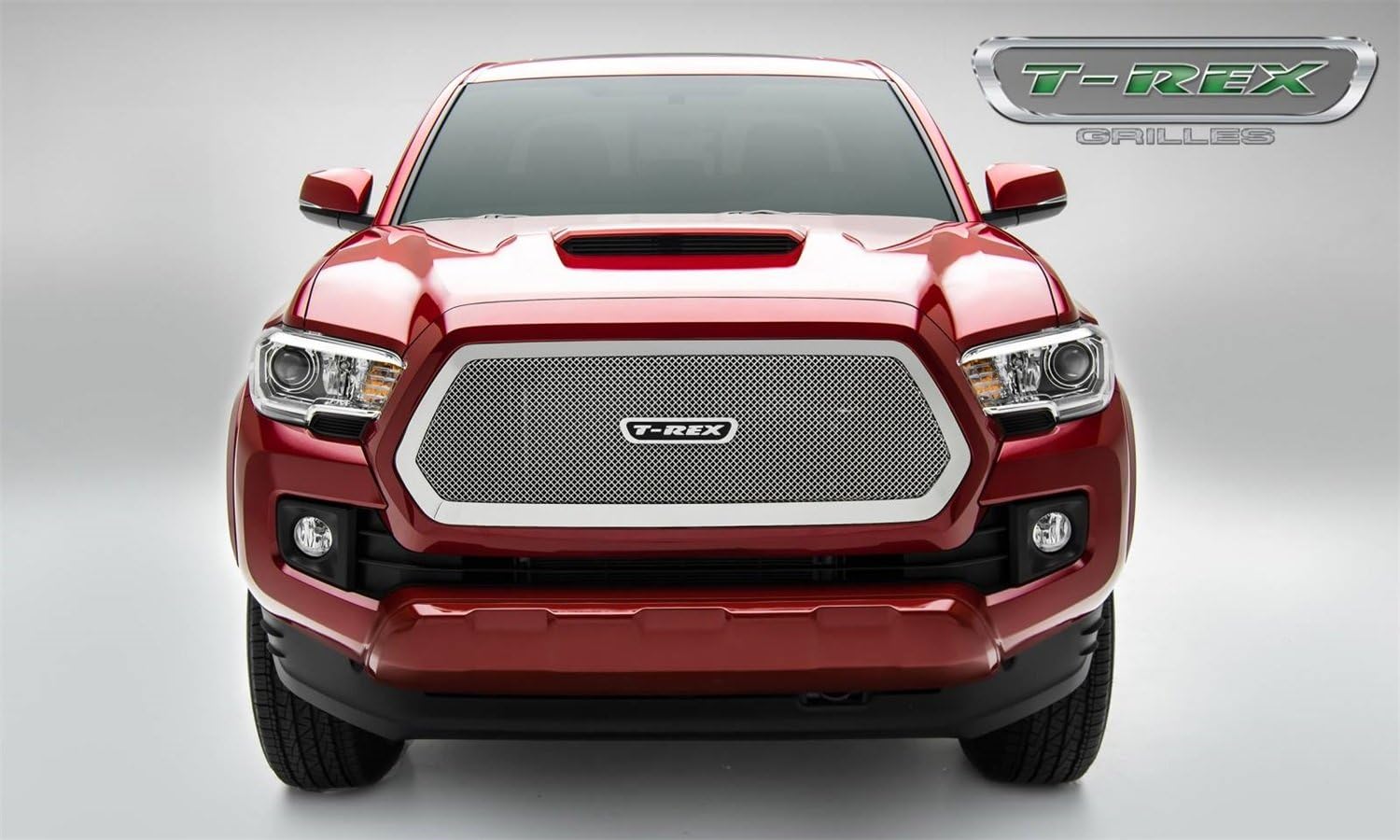 T-Rex 54941 Upper Class Series Polished Stainless Steel Main Grille Insert with Small Mesh for Toyota Tacoma