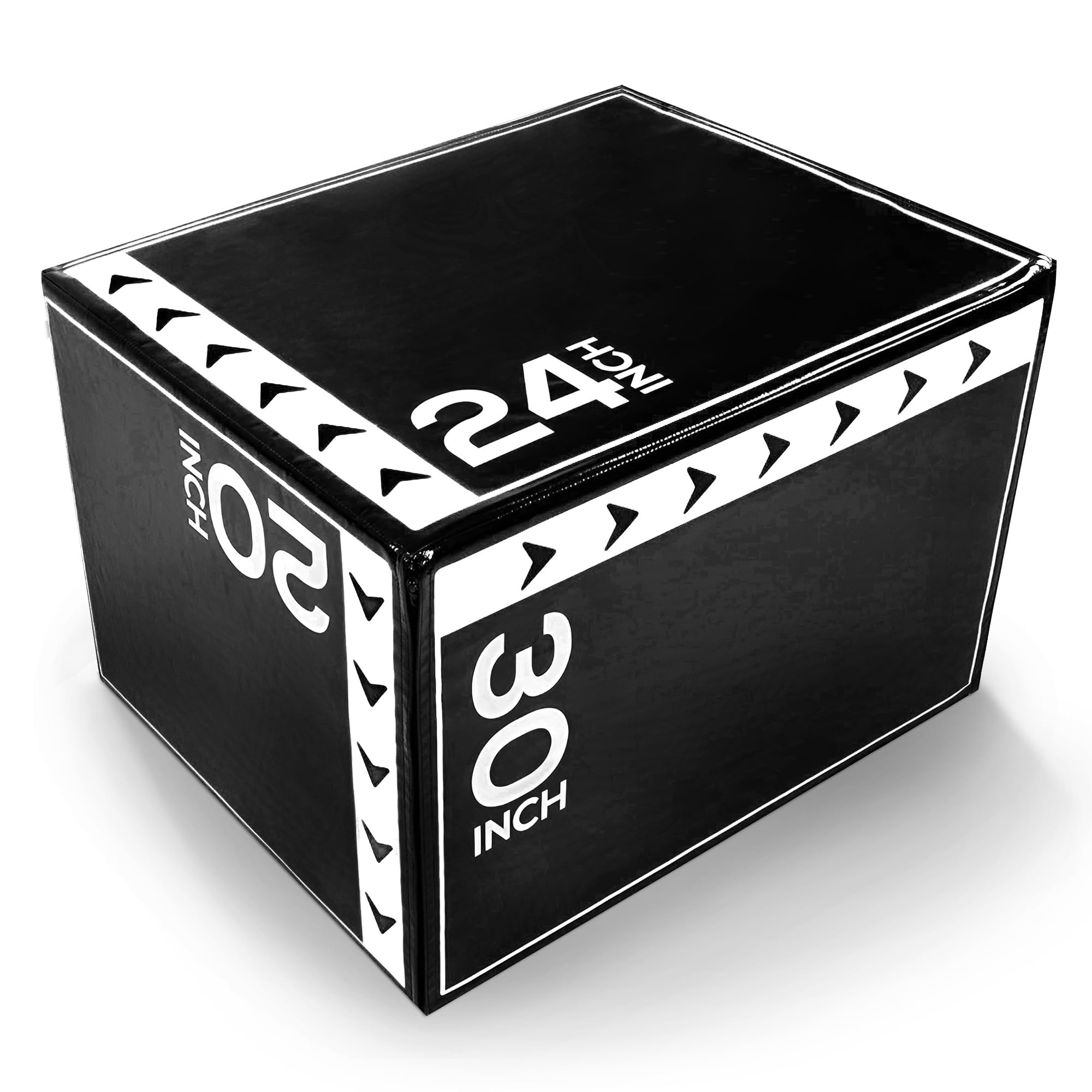 BalanceFrom 3-in-1 Foam Plyometric Jump Box for Home Gym, Multiple Heights.