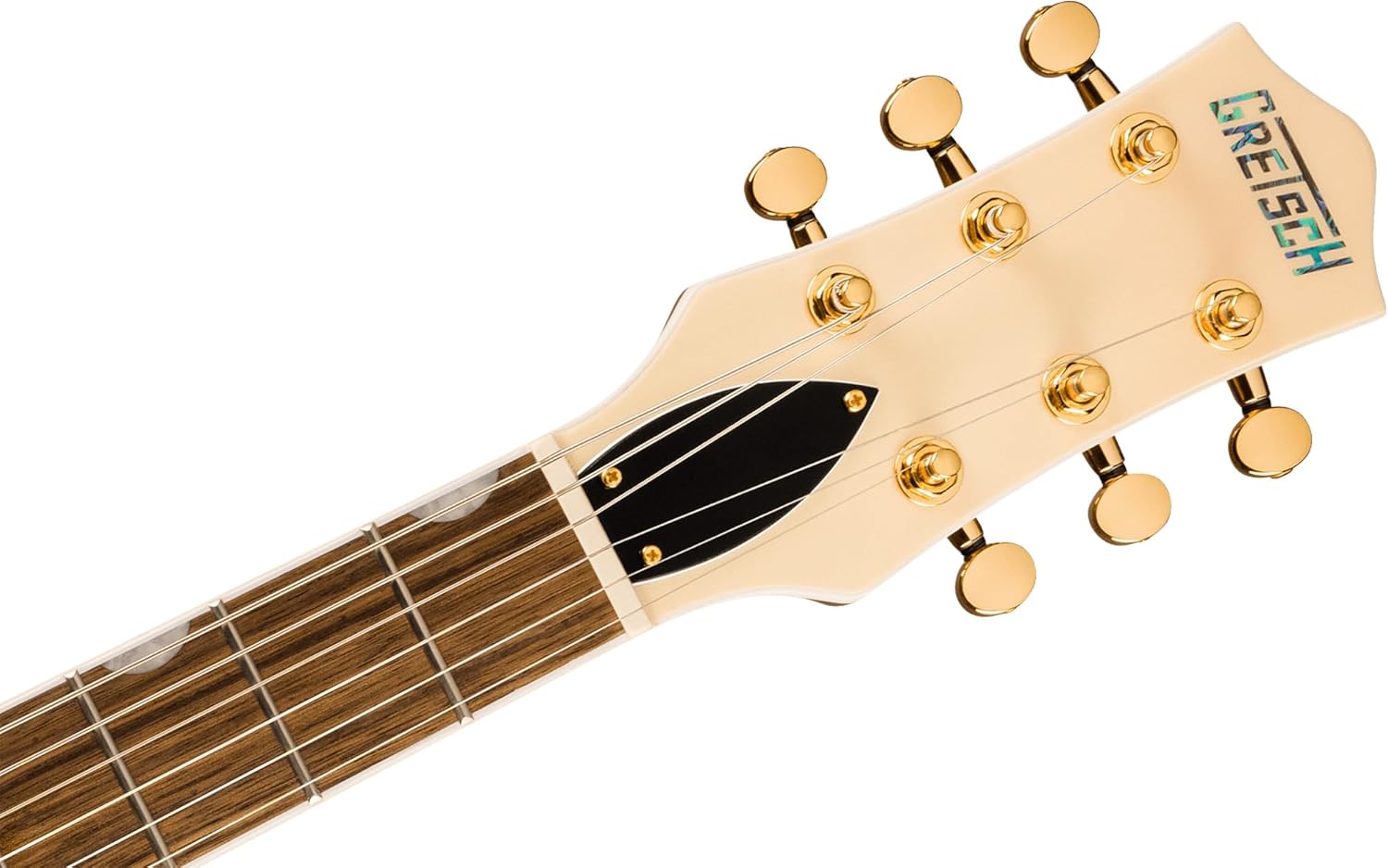 Gretsch Electromatic Pristine LTD Jet Single-Cut Electric Guitar with Bigsby - White Gold Bundle with Strap, Strings, String Winder, Picks, and Austin Bazaar Polishing Cloth