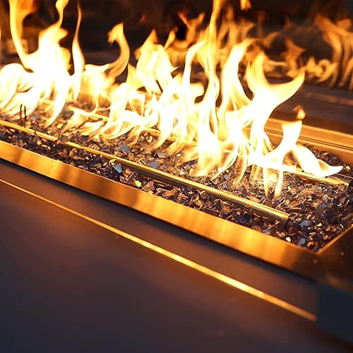 Miniatura 6 de Onlyfire - Vidrios reflectantes de fuego para fogatas naturales o de propano, chimeneas o troncos de gas, 10 libras