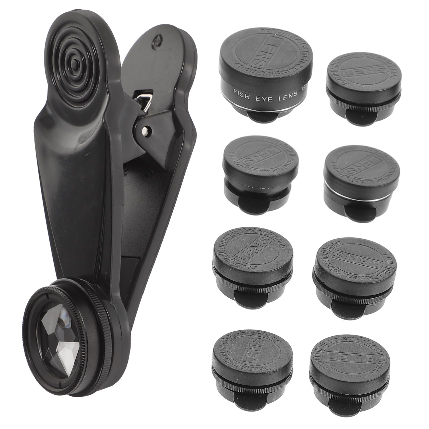 NOLITOY Kit de Lentes para Cámara Móvil con Gran Macro y Ojo de Pez Fácil Instalación Compatible con Smartphones Filtro Cpl para Eliminar y Mejorar Colores