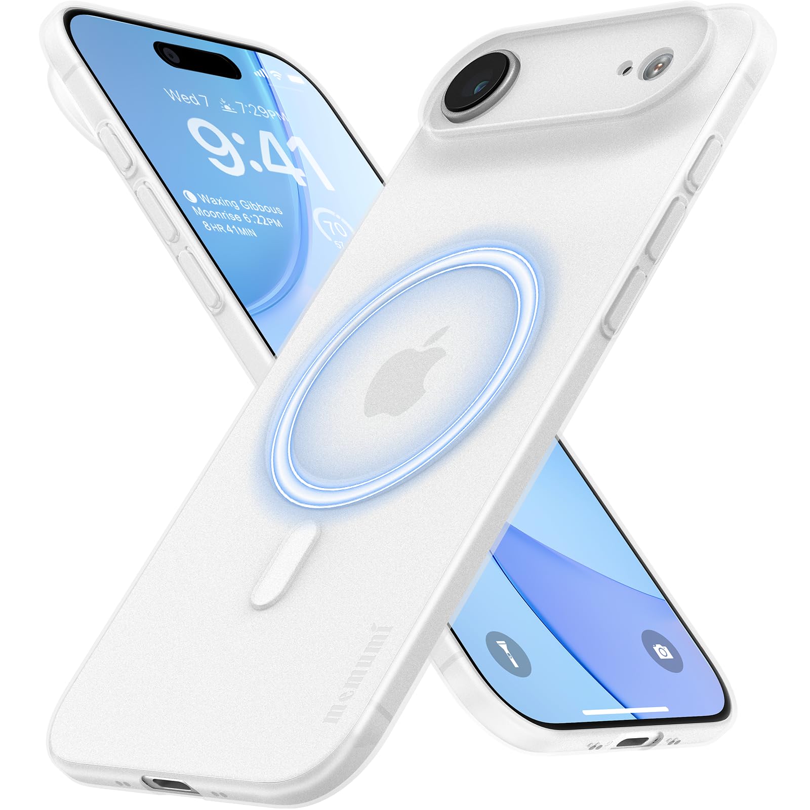 「memumi」0.3㎜極薄・マグネット内蔵 iPhone Air用のケース マット質感 オリジナル設計 指紋防止 傷付き防止 ワイアレス充電対応 人気ケース·カバー
