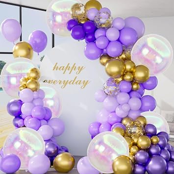 22 inch Iridescent Transparent Rainbow Cube Diamond Round Foil Balloons, for Birthday, Wedding, Party Decorations (4D Round (6 pcs))