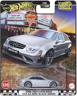 Hot Wheels Boulevard™ Mercedes Benz CLK 63 AMG Black Series Premium 1:64 Scale Sports Car, Full Metal Body Construction & Real Riders™ Tires, Toy for Collectors & Car Enthusiasts-picture-22