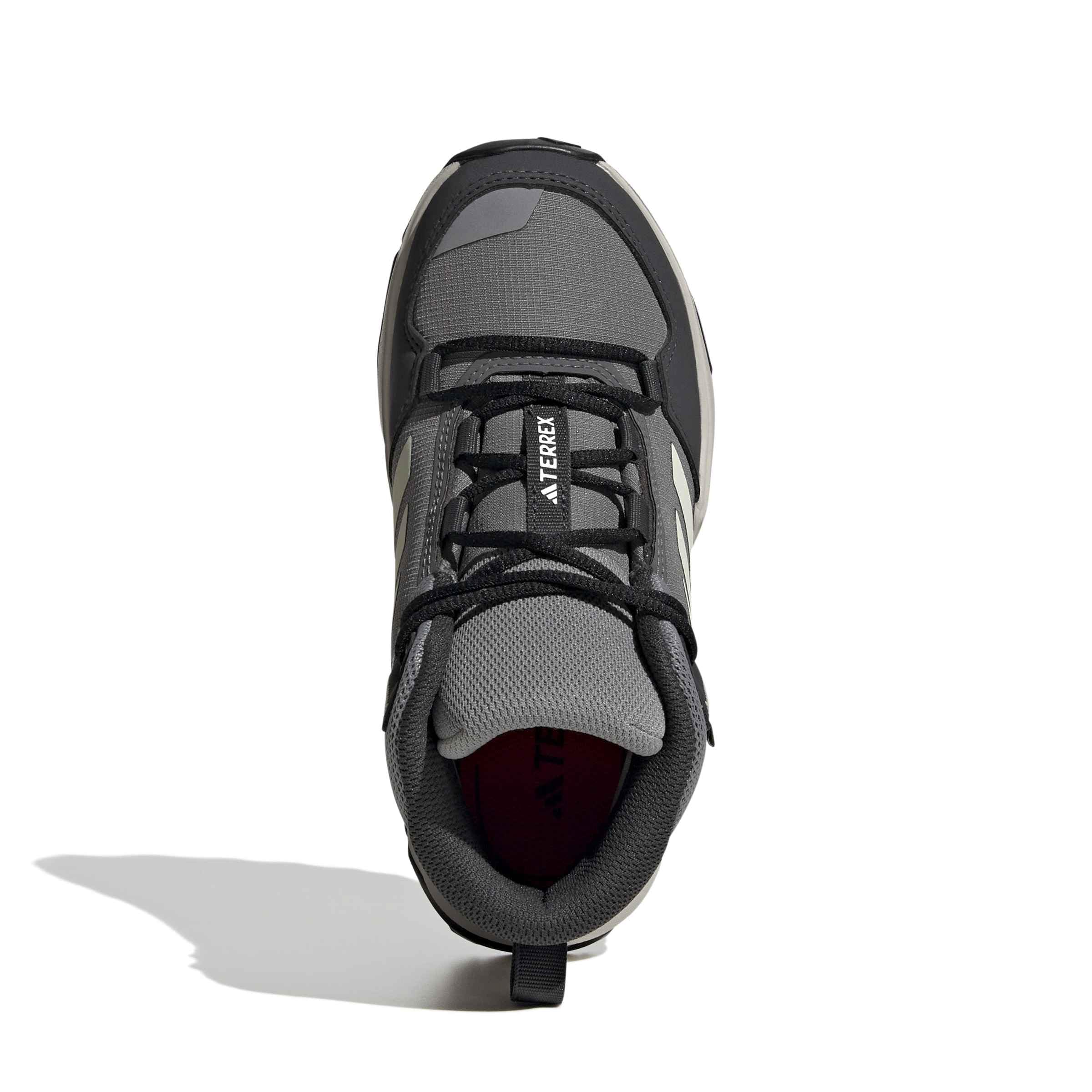 adidas Uniseks - dzieci Terrex Ax4R Mid Rain.Rdy Hiking Shoes, grey four/Dual Yellow/carbon, 32 EU