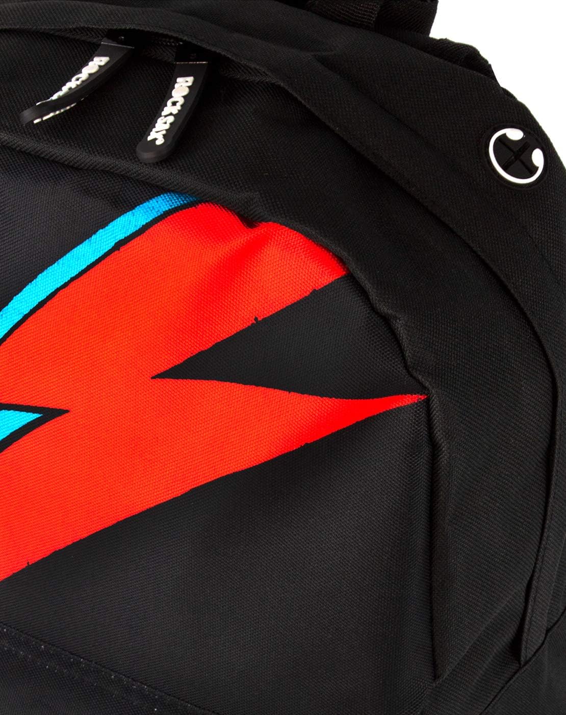 David Bowie Rock Sax Black Rucksack Aladdin Sane Lightning Bolt Backpack