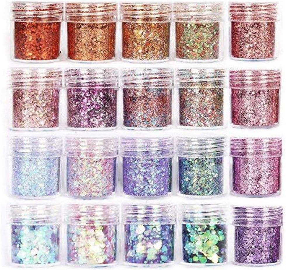 DIY Flash Glitter Powder Decor Nails Beauty Arts Sequins Resin Shinning Filling