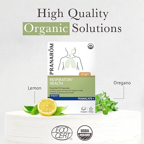 Miniatura 3 de Pranarom - Pranacaps de salud respiratoria con aceite esencial de orégano y limón - 30 unidades