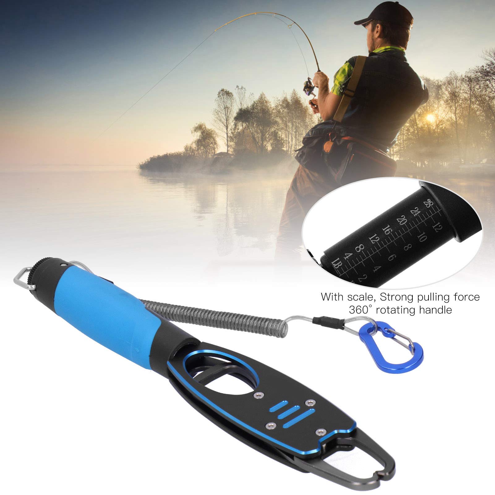 Dispositivo de Control de Peces, alicates de Agarre de Labios de Pesca de Aluminio, alicates Ligeros de Agarre de Labios de Pescado, Herramienta de Agarre de Pescado con