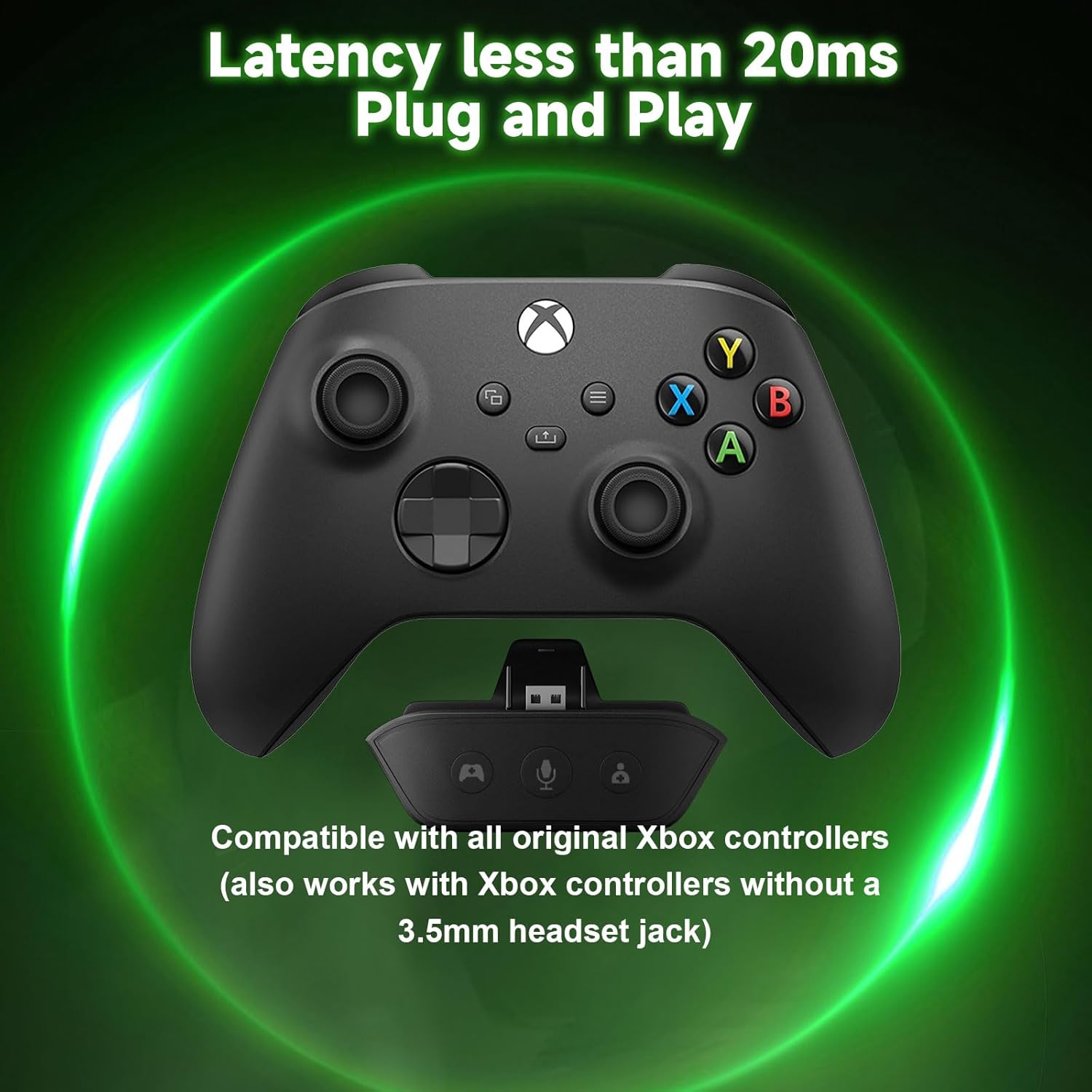 Wireless Gaming Headset for Xbox with Game/Chat Audio Balance, Mic Mute, Bluetooth, 3D Surround Sound, Foldable Bluetooth Headset Works with PS5, Mac, PC, Nintendo Switch - Long Battery Life - Image 4