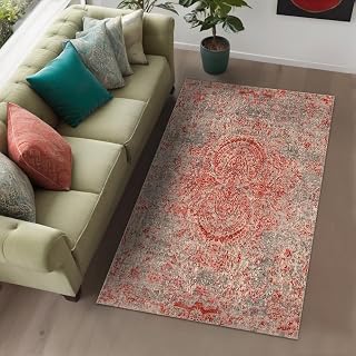 Bamens Kadife Kaymaz Pamuk Tabanlı Yıkanabilir Antibakteriyel Salon Halısı 100x150