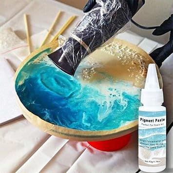 High Concentrated White Epoxy Resin Pigment Paste, 1.76oz, Epoxy Colorant for Vibrant, Opaque Resin Dye for Art, River Table, Jewelry Making, Coasters,Fade-Resistant Creations