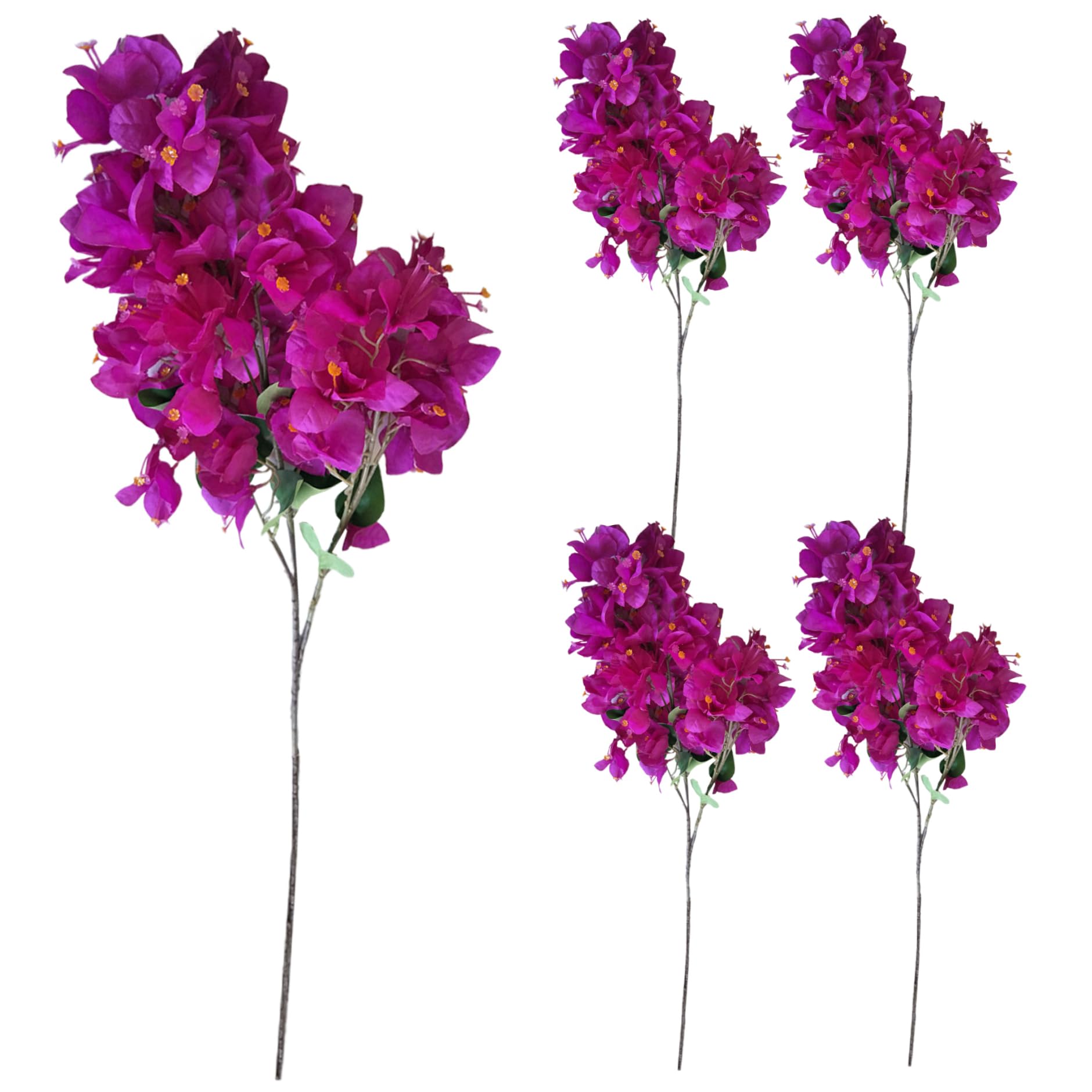 Bougainvilliers artificiels x5 en 98cm pour décoration végétale
